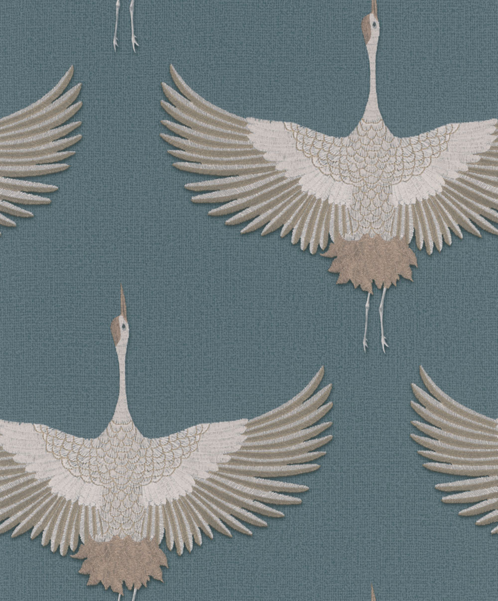 Vliesová tapeta na zeď, modrá, ptáci, 34531, Kumano, Marburg
