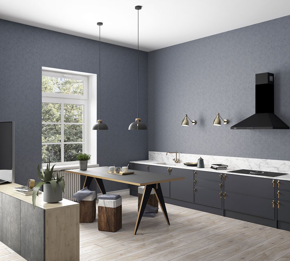 Vliesová tapeta na zeď, modrá, látková textura, 32412, Shades, Marburg