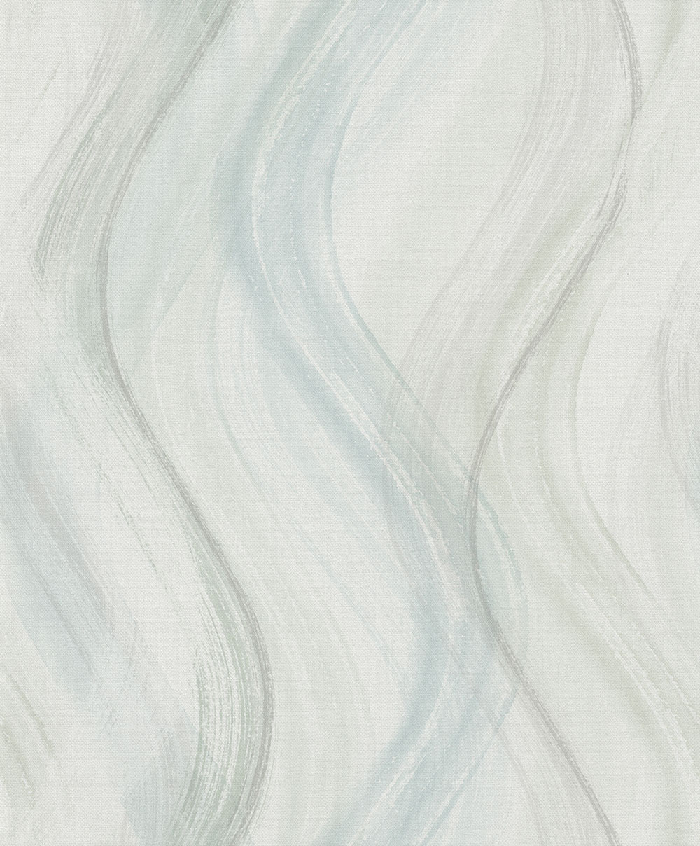 Vliesová tapeta na zeď, šedo-modro-zelená, vlny, 32442, Shades, Marburg
