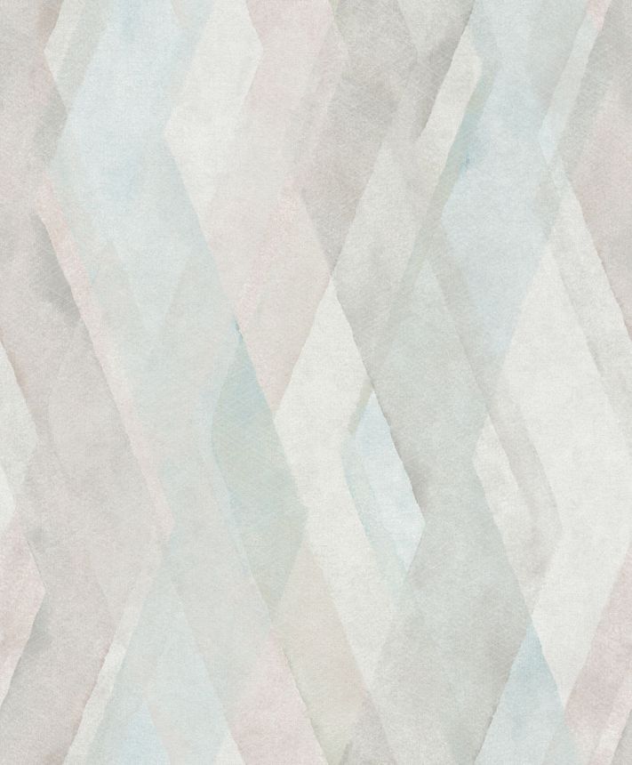 Geometrická vliesová tapeta na zeď, béžovo-růžovo-tyrkysová, 32451, Shades, Marburg