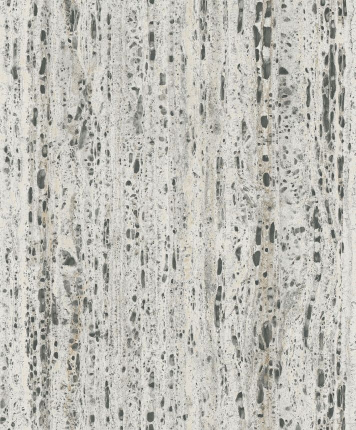 Vliesová tapeta na zeď, šedá, šedo-béžová, kámen, 33350, Travertino, Marburg