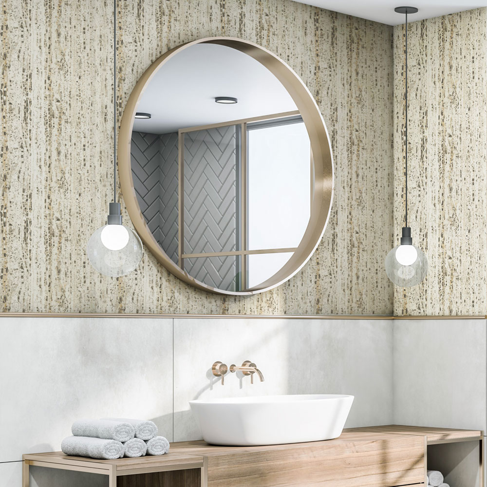 Vliesová tapeta na zeď, šedá, béžová, kámen, 33351 Travertino, Marburg