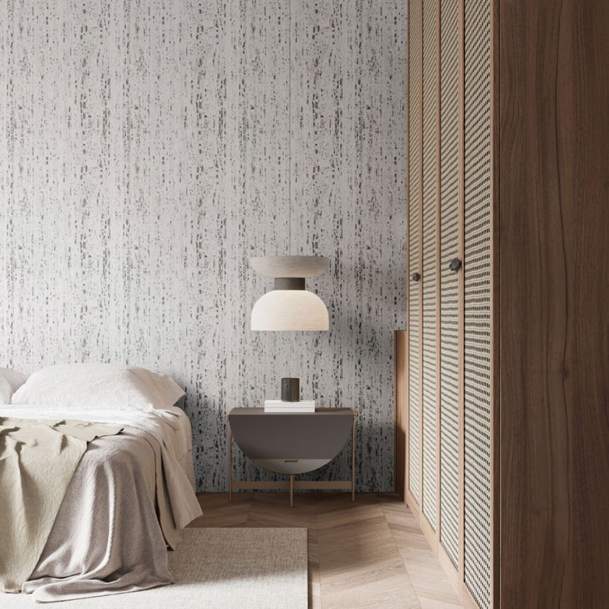 Vliesová tapeta na zeď, šedá, šedo-bílá, kámen, 33352, Travertino, Marburg