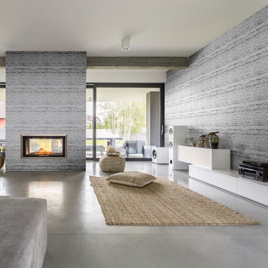 Vliesová tapeta na zeď, šedá, kámen, 33353, Travertino, Marburg