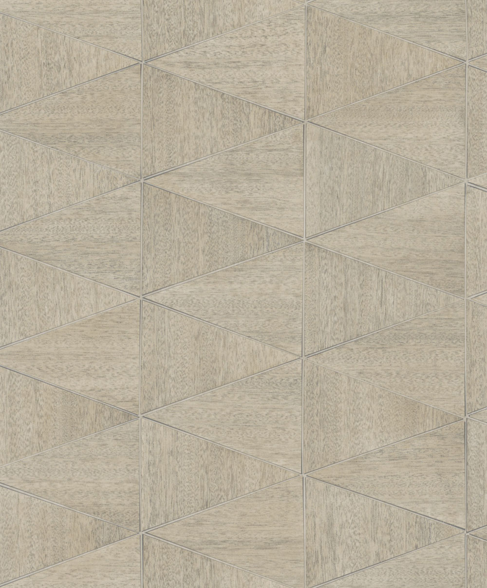 Geometrická vliesová tapeta na zeď, hnědo-béžová, dřevo, 33359, Travertino, Marburg