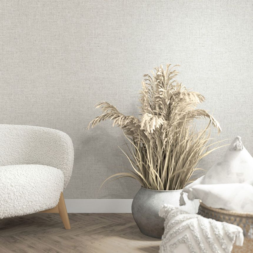 Vliesová tapeta na zeď, šedá, imitace látky, 33388, Travertino, Marburg