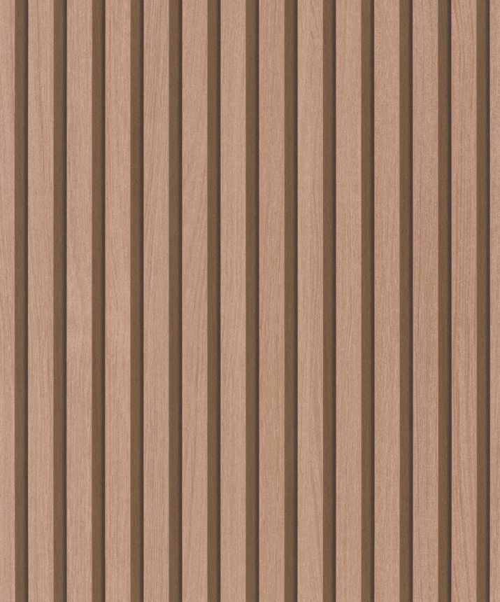 Vliesová tapeta na zeď, měděná, imitace dřeva, lamely, palubky, 33397, Travertino, Marburg