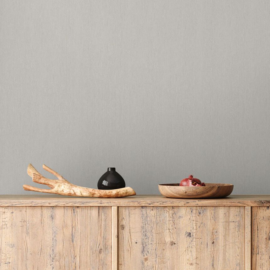 Vliesová tapeta na zeď, šedo-krémová, textura, 35351, Timber, Marburg
