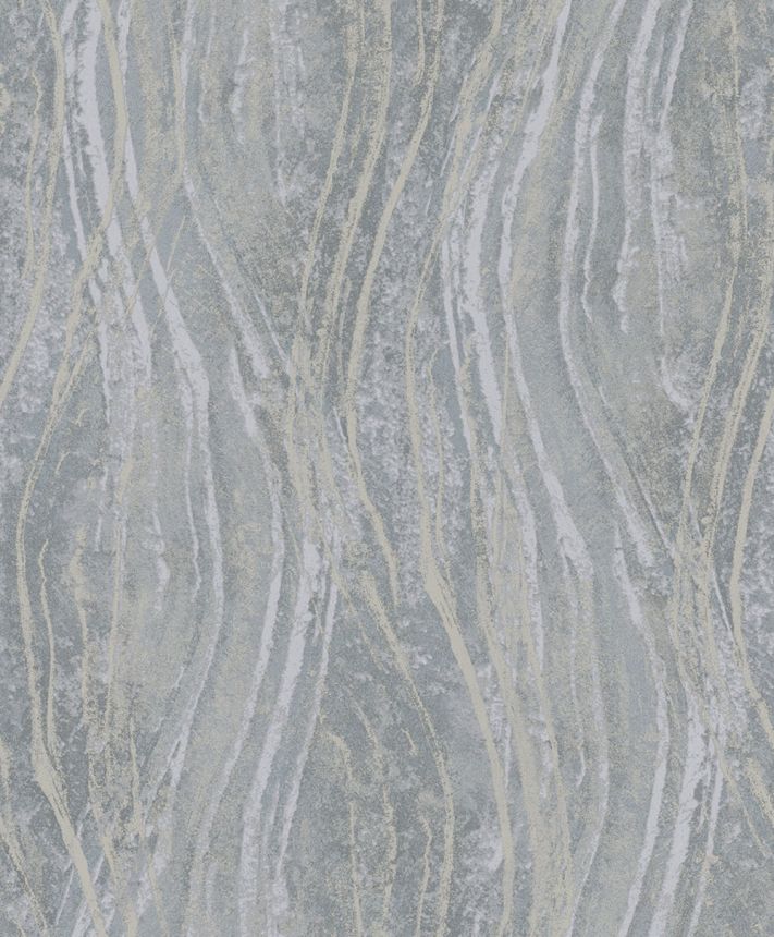 Vliesová tapeta na zeď, šedo-béžová, textura, vlny, 82494, Naomi, Novamur