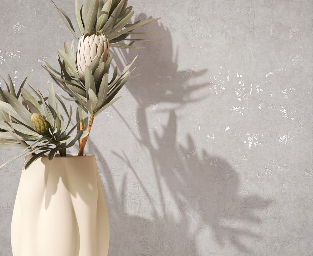 Vliesová tapeta na zeď, bílo-krémová, beton, štuk, 82499, Naomi, Novamur