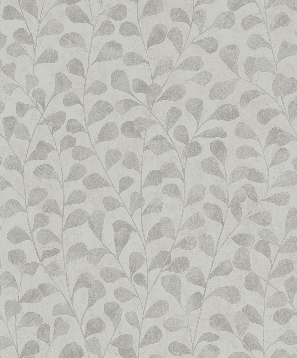 Vliesová tapeta na zeď, šedo-béžová, větvičky, listy, 82502, Naomi, Novamur
