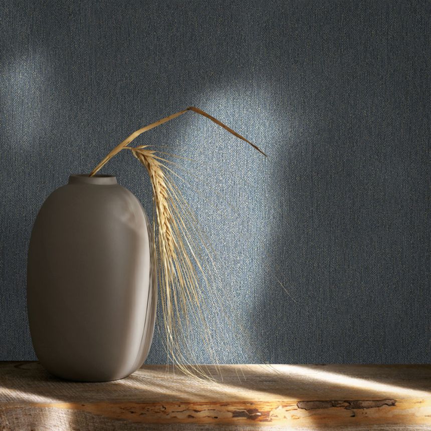 Vliesová tapeta na zeď, šedo-modrá, 82539, textura, Naomi, Novamur