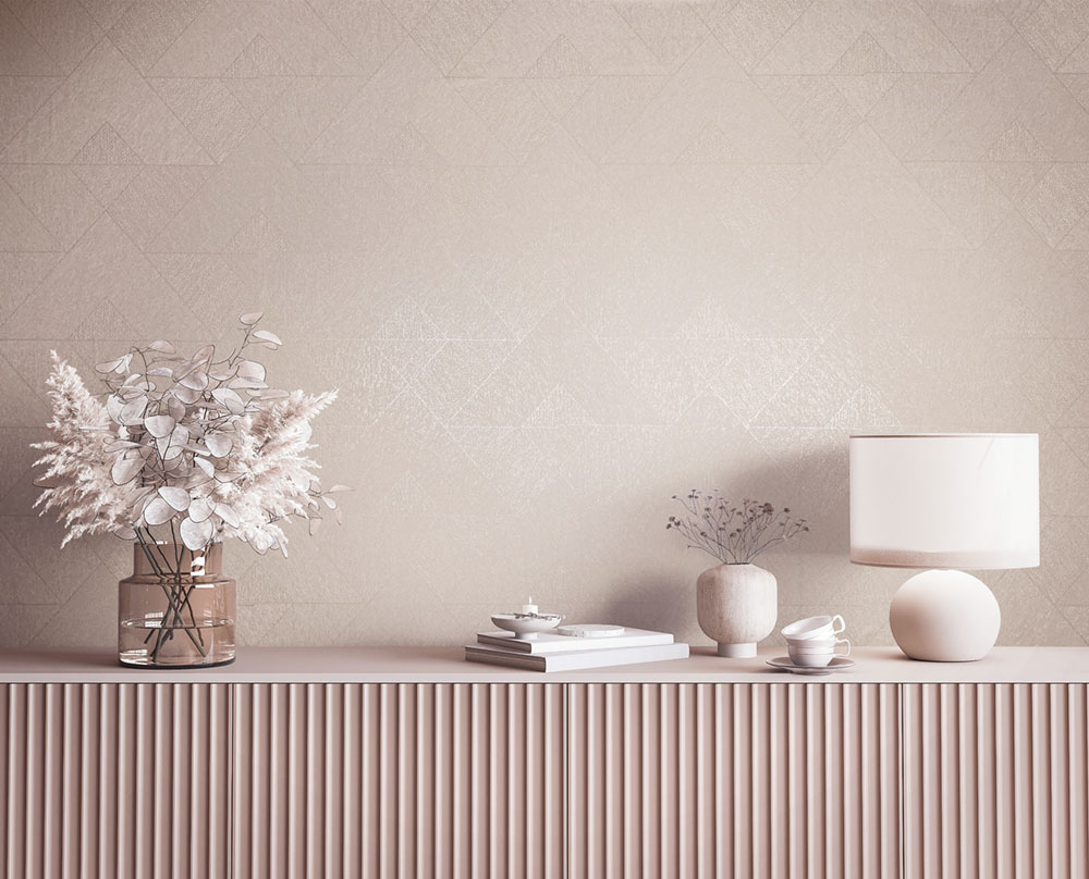 Geometrická vliesová tapeta na zeď, béžová, 82546, Naomi, Novamur