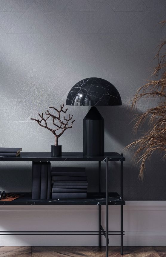 Geometrická vliesová tapeta na zeď, šedá, 82547, Naomi, Novamur