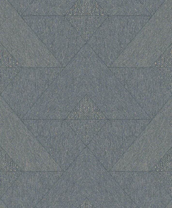Geometrická vliesová tapeta na zeď, modro-černá, 82548, Naomi, Novamur