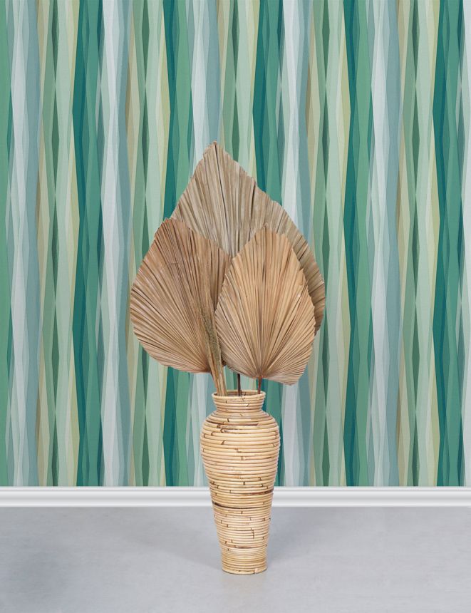 Vliesová tapeta na zeď, zelená, grafický vzor, 89008, Naomi, Novamur