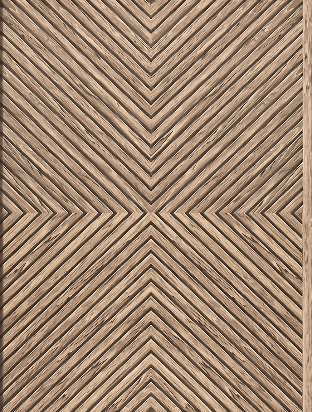 Vliesová tapeta na zeď, hnědo-béžová, imitace dřevěného obkladu, 89019, Naomi, Novamur