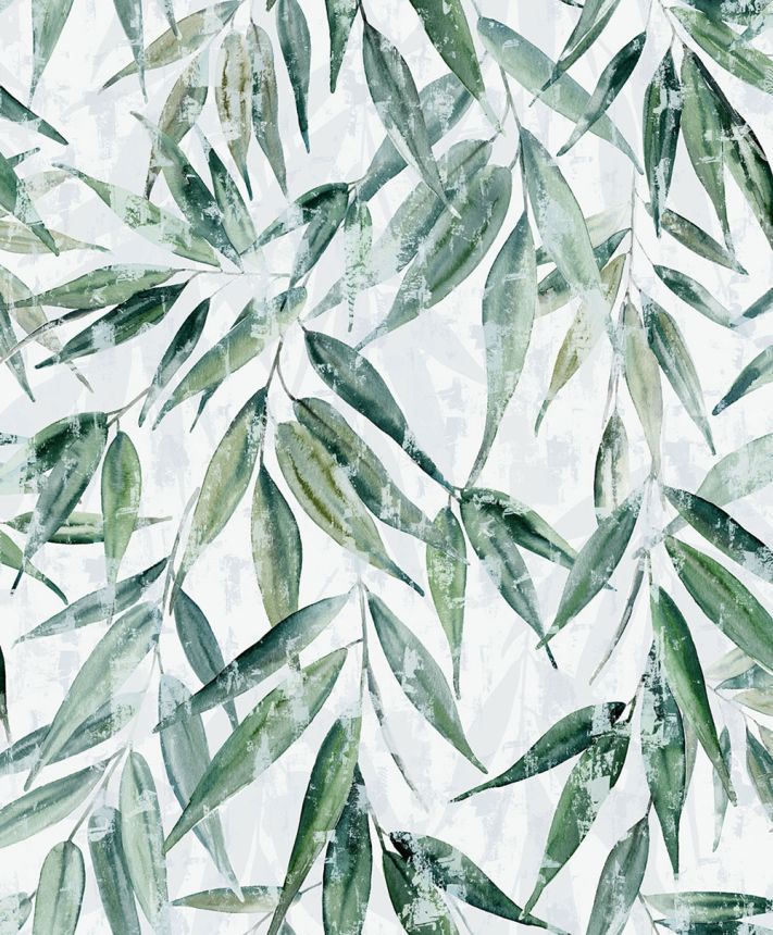 Vliesová tapeta na zeď, zelená, listy, 89039, Naomi, Novamur