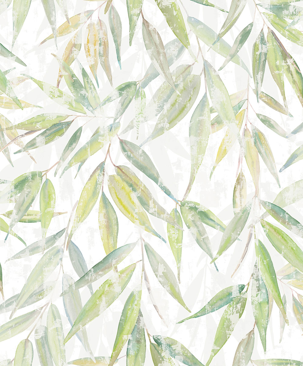 Vliesová tapeta na zeď, žluto-zelená, listy, 89041, Naomi, Novamur