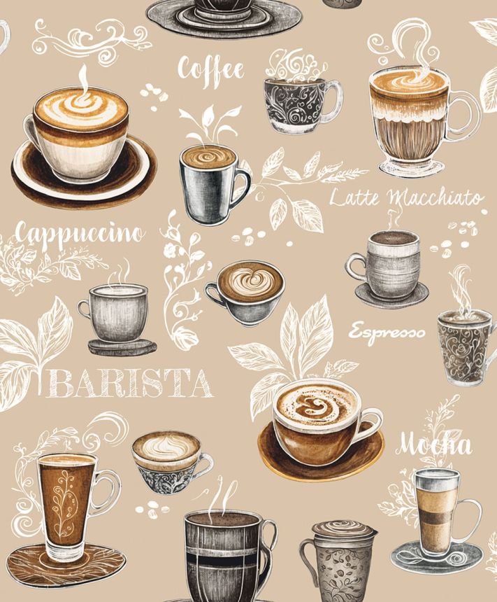 Vliesová tapeta na zeď, béžová, káva, 89043, Naomi, Novamur