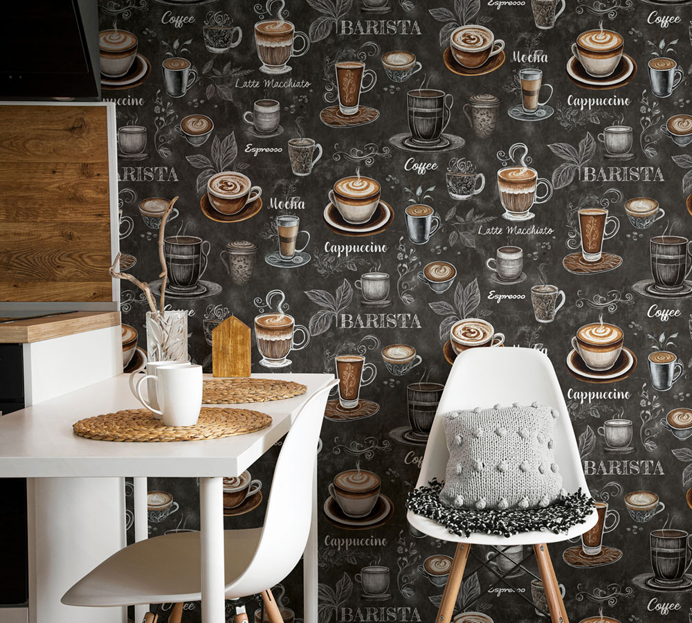Vliesová tapeta na zeď, černá, káva, 89045, Naomi, Novamur