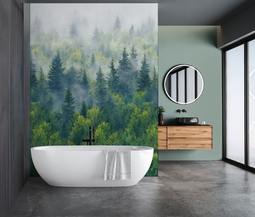 Vliesová fototapeta na zeď, zelená, stromy, les, 96453, Naomi, Novamur