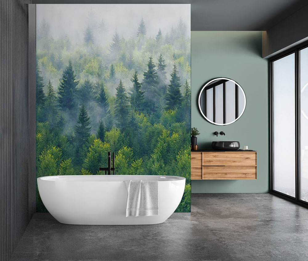 Vliesová fototapeta na zeď, zelená, stromy, les, 96453, Naomi, Novamur