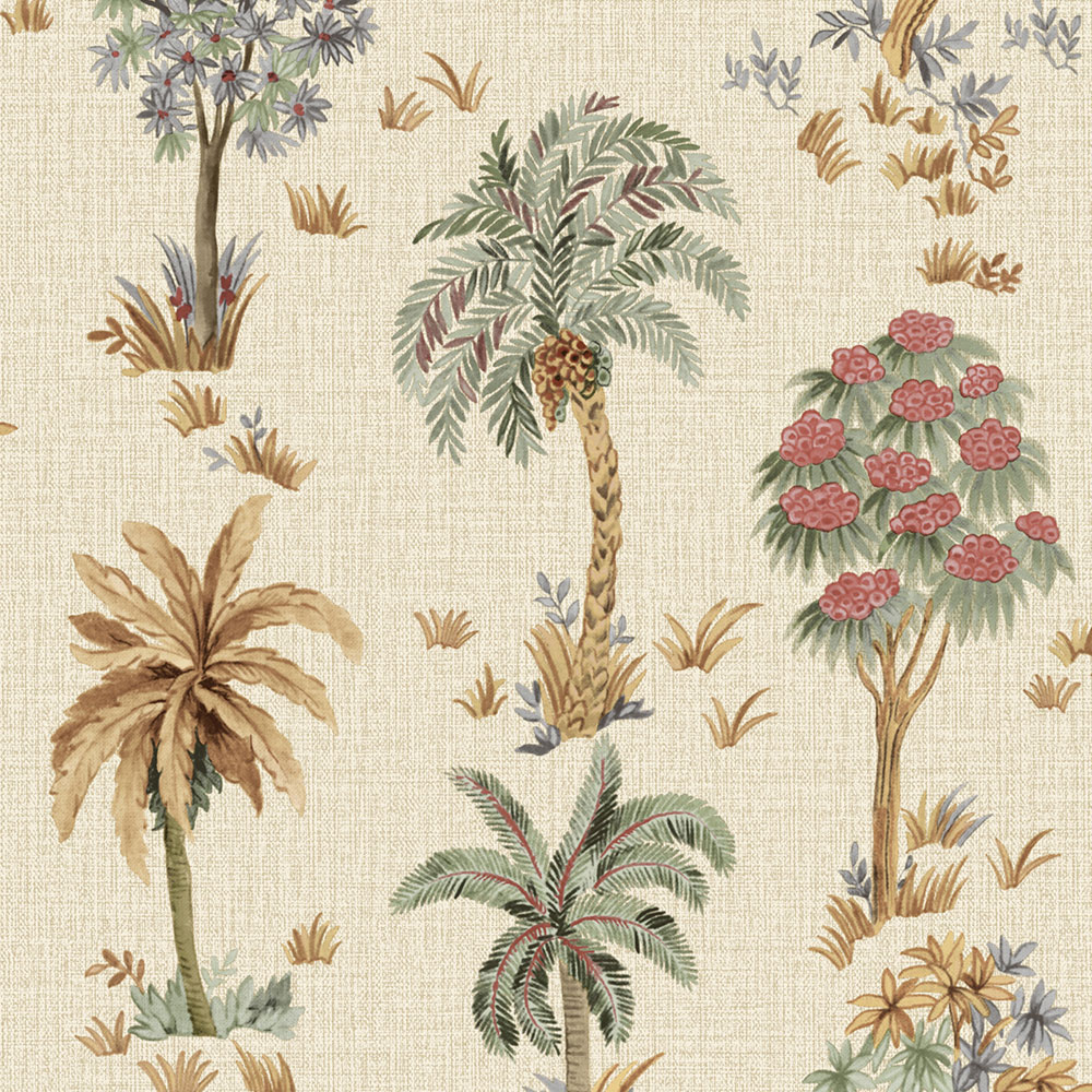 Luxusní vliesová tapeta na zeď, béžová, stromy, Z70701, Marrakech, Zambaiti Parati