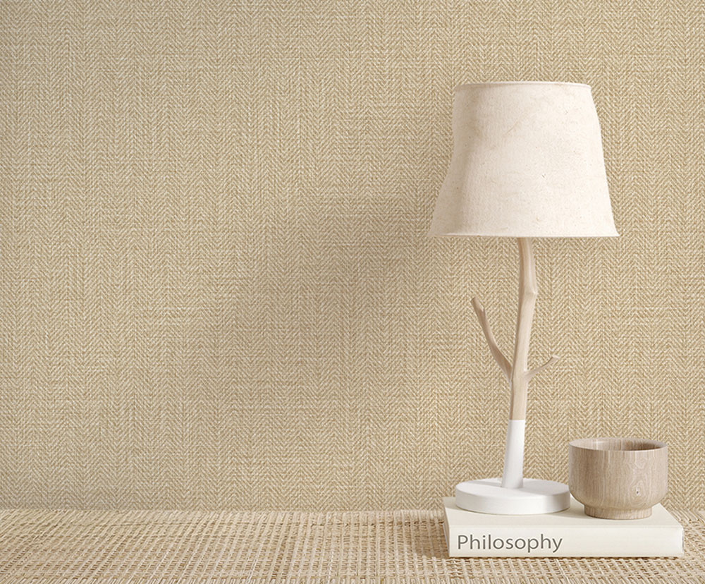 Vliesová tapeta na zeď, hnědo-béžová, vzor rybí kosti, Z70707, Marrakech, Zambaiti Parati