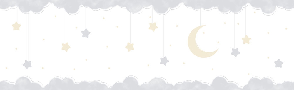 Samolepící dětská tapetová bordura 241-3, Lullaby, ICH Wallcoverings