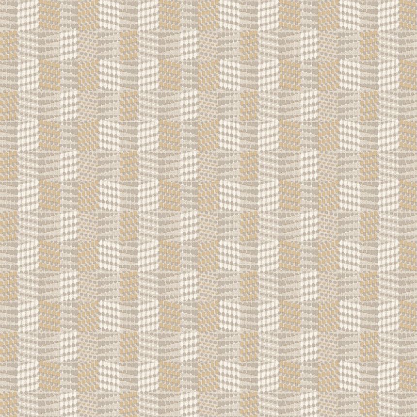 Vliesová tapeta na zeď, šedo-béžová, látková textura, Z70712, Marrakech, Zambaiti Parati