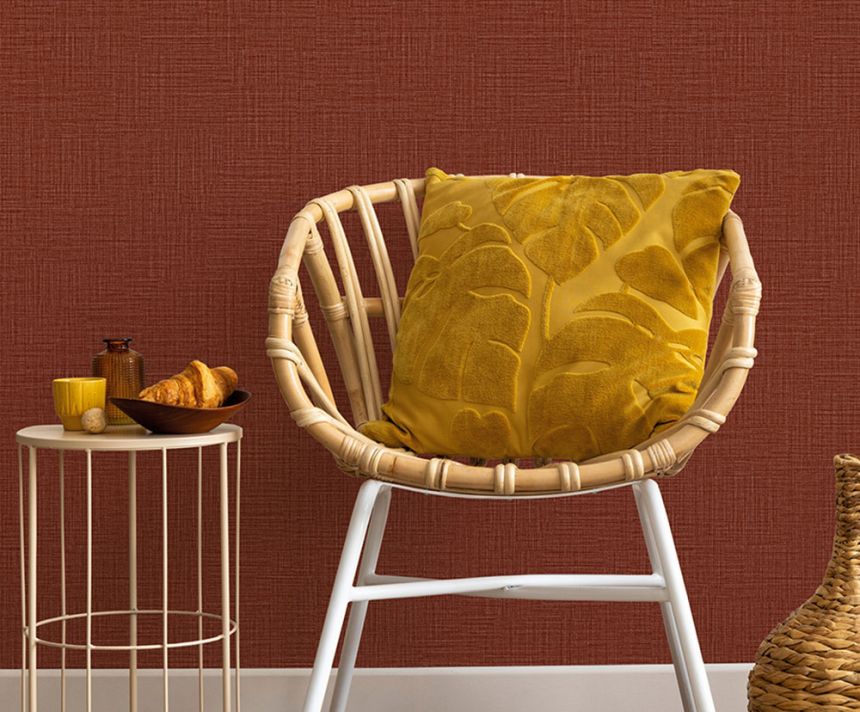 Vliesová tapeta na zeď, červená, látková textura, Z70720, Marrakech, Zambaiti Parati