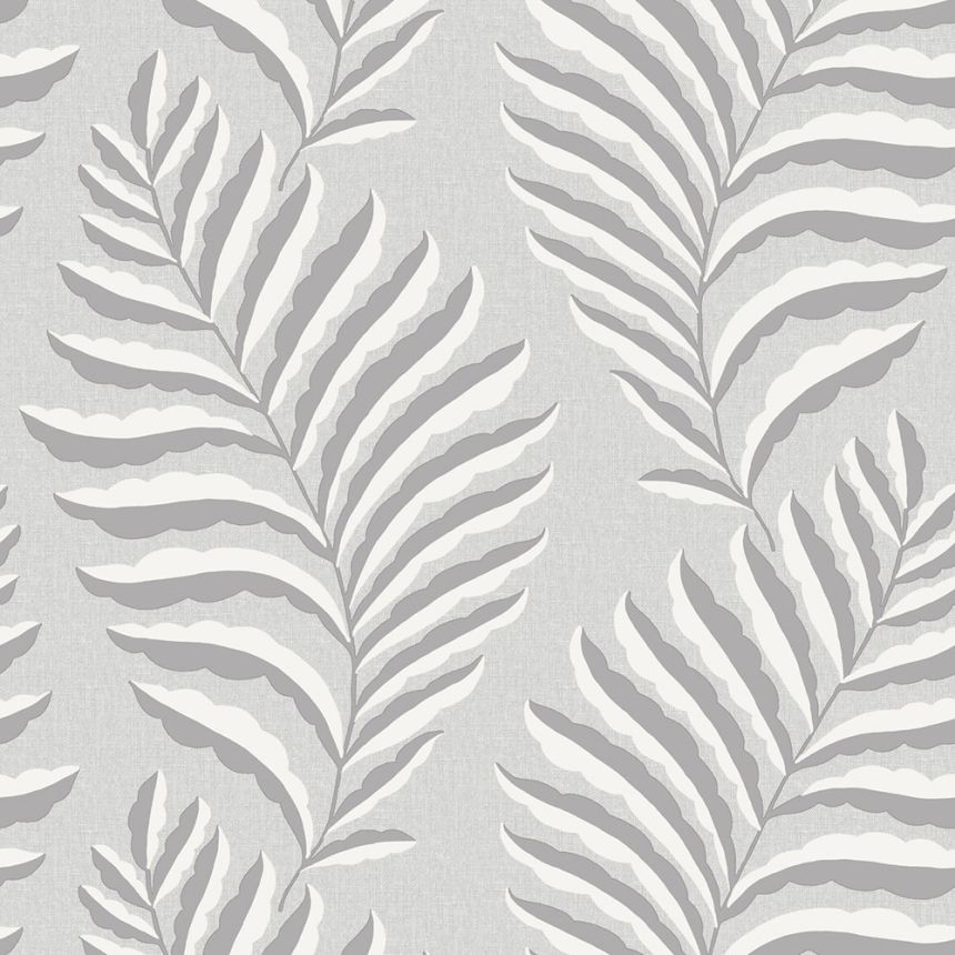 Vliesová tapeta na zeď, šedá, listy, Z70728, Marrakech, Zambaiti Parati