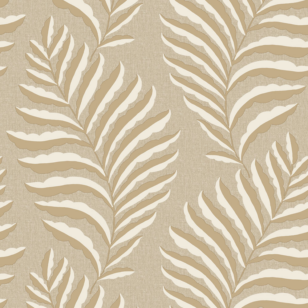 Vliesová tapeta na zeď, okrová, listy, Z70730, Marrakech, Zambaiti Parati