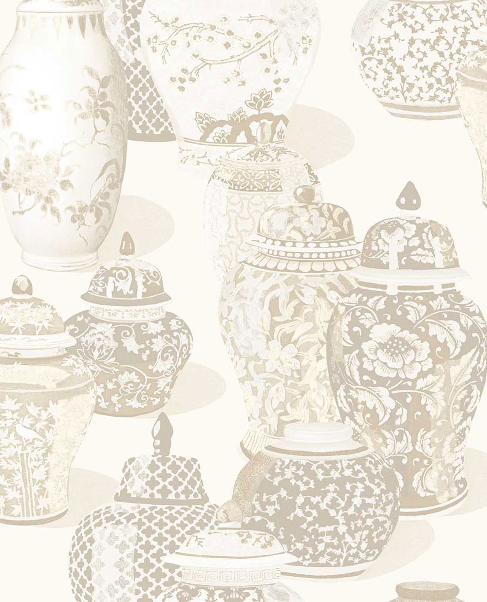 Vliesová tapeta na zeď, 351211, krémová, nádoby, Magnifique, Eijffinger