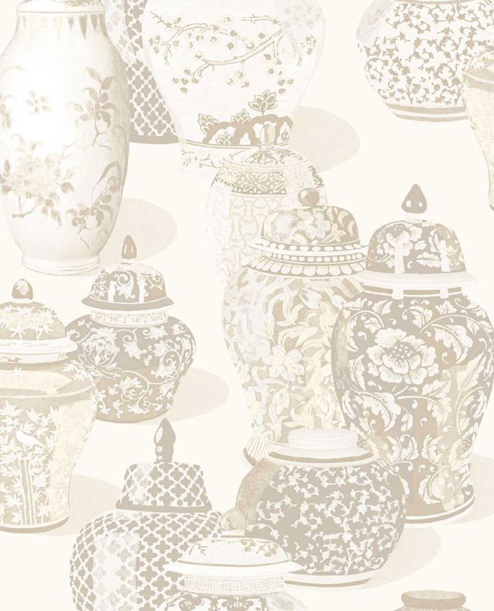 Vliesová tapeta na zeď, 351211, krémová, nádoby, Magnifique, Eijffinger