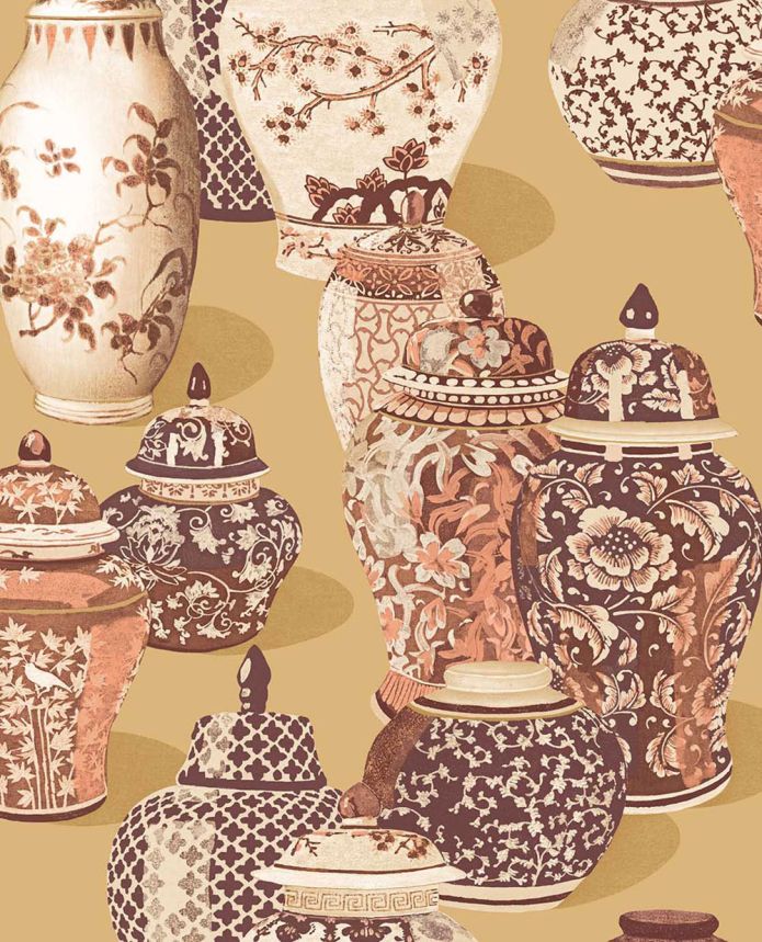 Vliesová tapeta na zeď, 351213, okrová, nádoby, Magnifique, Eijffinger