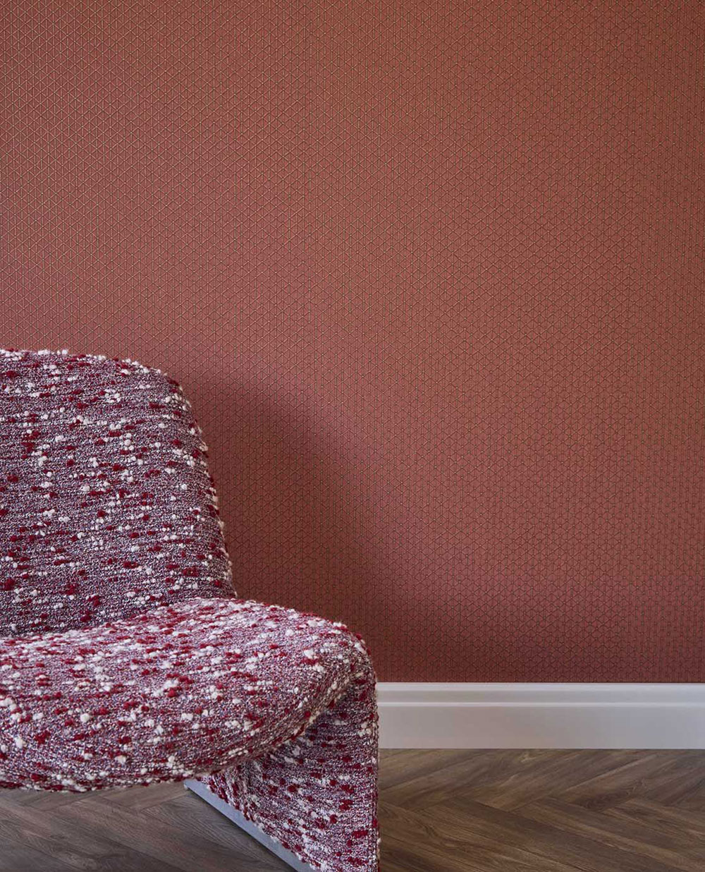 Geometrická vliesová tapeta na zeď, červená, 351225, Magnifique, Eijffinger