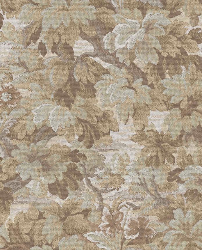 Vliesová tapeta na zeď, hnědo-béžová, listy, stromy, 351240, Magnifique, Eijffinger