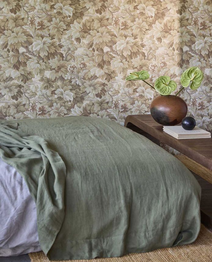 Vliesová tapeta na zeď, hnědo-béžová, listy, stromy, 351240, Magnifique, Eijffinger