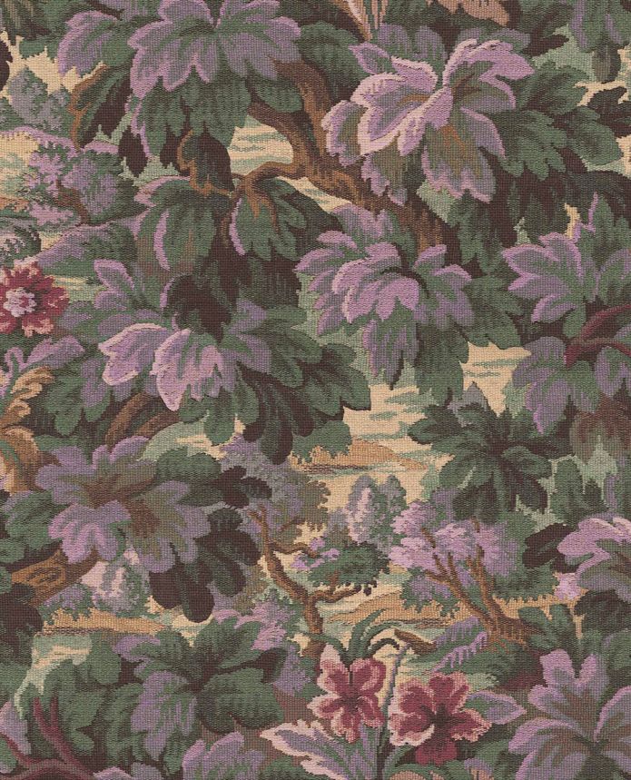 Vliesová tapeta na zeď, zeleno-fialová, listy, stromy, 351244, Magnifique, Eijffinger