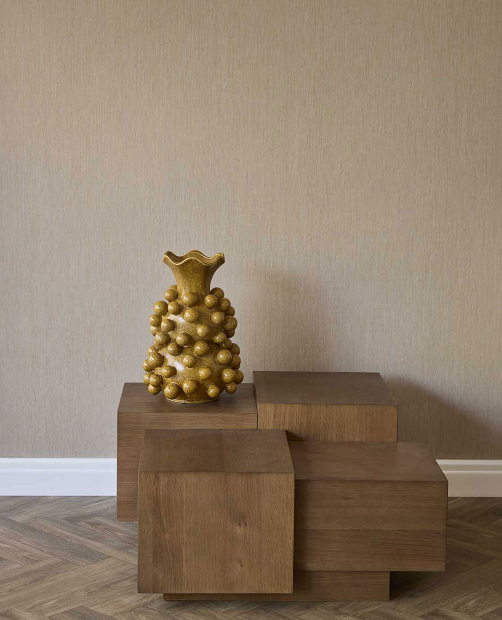 Vliesová tapeta na zeď, šedo-béžová, imitace látky, 351254, Magnifique, Eijffinger