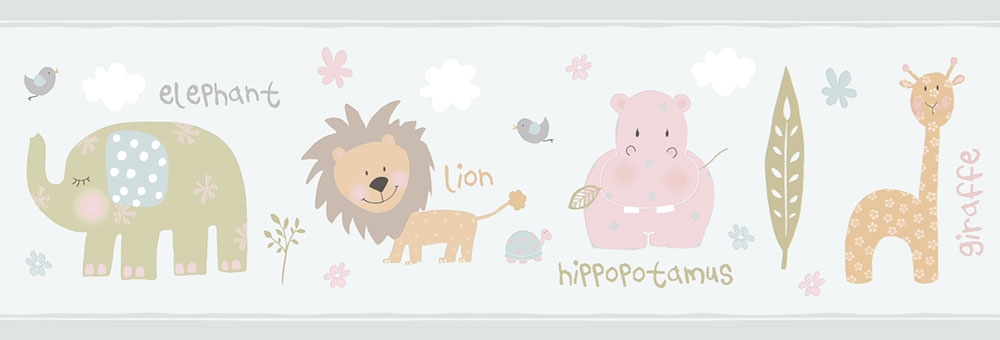 Samolepící dětská tapetová bordura 242-3, Lullaby, ICH Wallcoverings