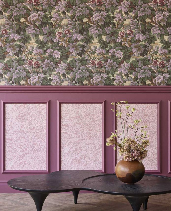 Vliesová tapeta na zeď, růžová, listy, 351273, Magnifique, Eijffinger