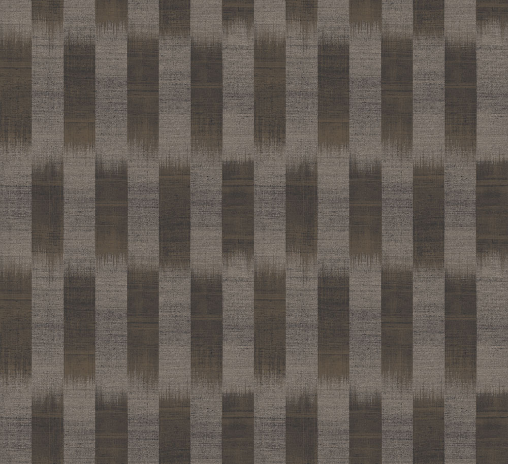 Vliesová tapeta s pruhy, černá, hnědá, imitace látky, RIC102, Serica, Masureel