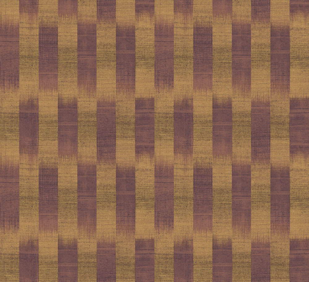Vliesová tapeta s pruhy, fialová, hnědá, imitace látky, RIC103, Serica, Masureel
