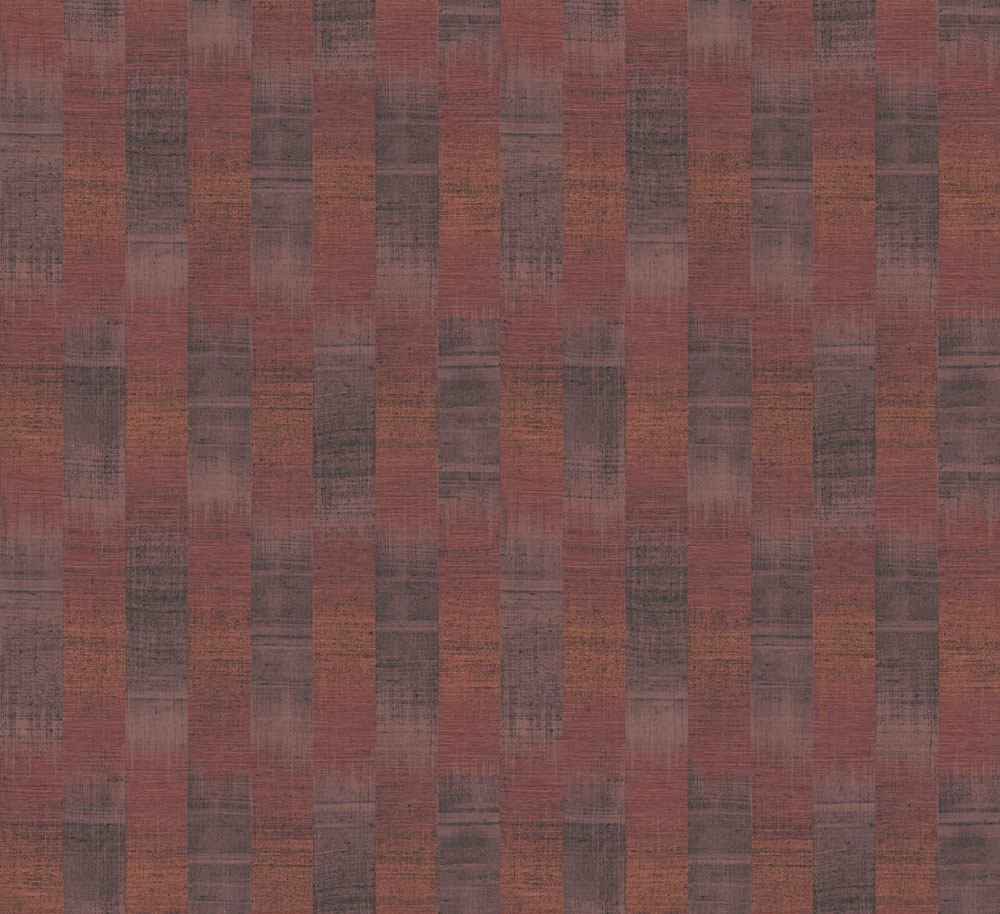 Vliesová tapeta s pruhy, černá, oranžová, imitace látky, RIC104, Serica, Masureel