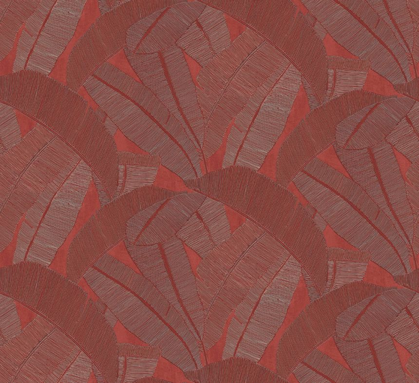 Vliesová tapeta na zeď, červená, stříbrná, RIC205, Serica, Masureel