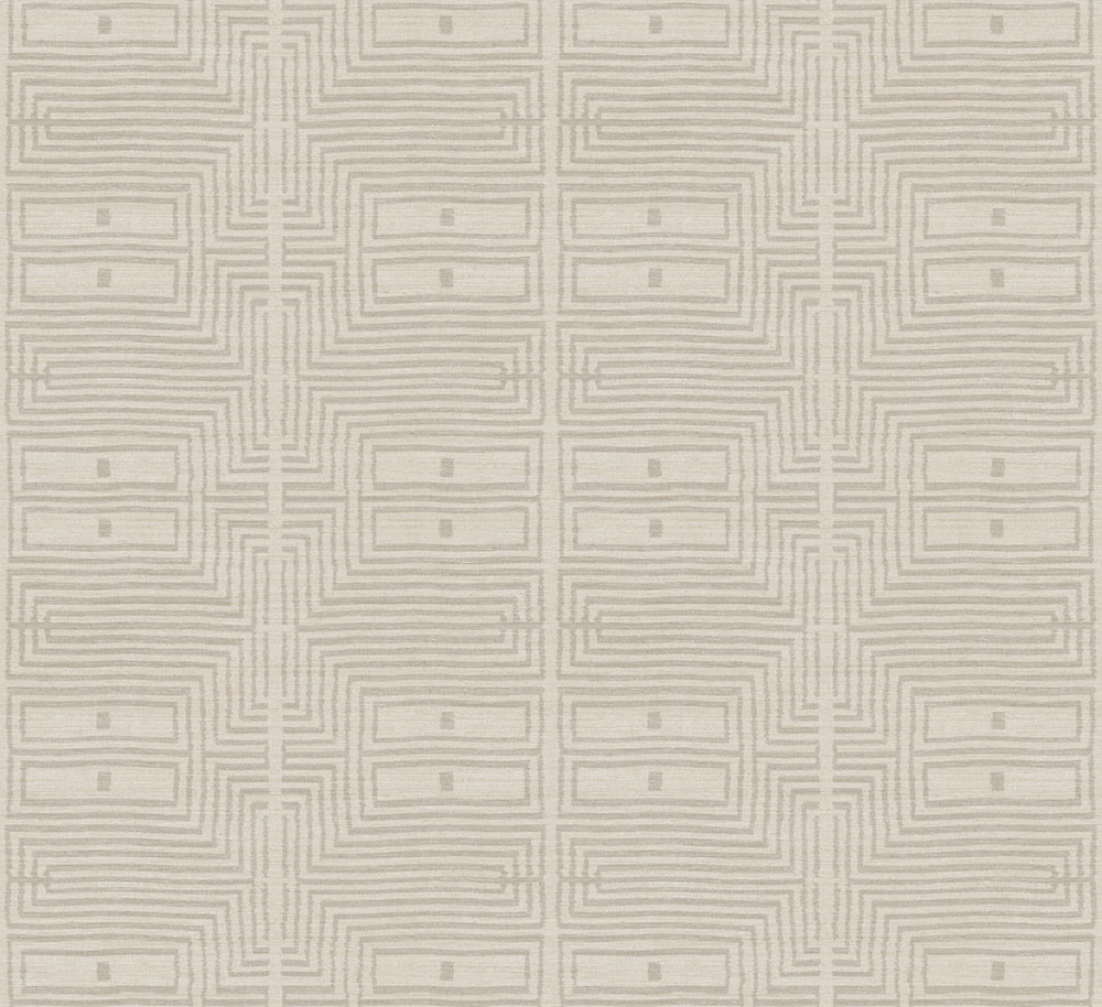 Vliesová tapeta na zeď, imitace látky, obrazce, béžová, RIC304, Serica, Masureel