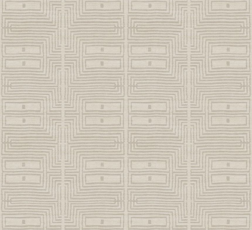 Vliesová tapeta na zeď, imitace látky, obrazce, béžová, RIC304, Serica, Masureel